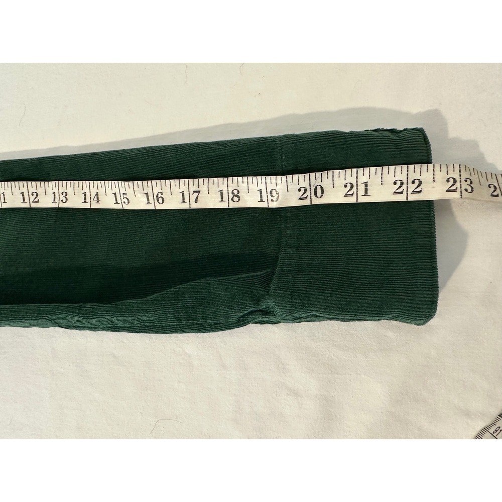 Vermont Country Store Green Corduroy Pintuck Button Front Midi Dress XS - Picture 7 of 7